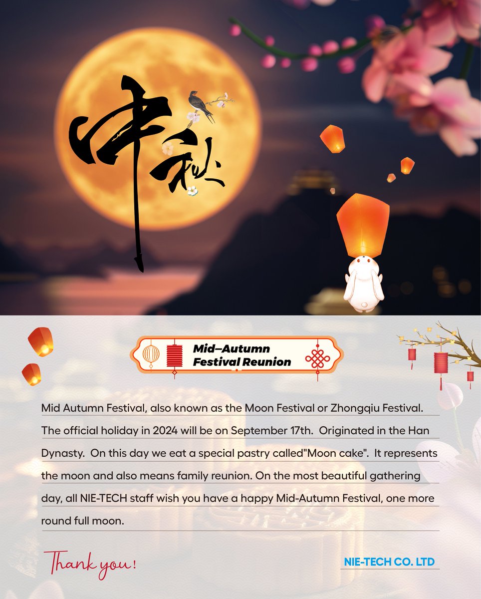 Happy Mid-Autumn Festival! 🌕✨ As the full moon rises, may it bring warmth, joy, and togetherness, even if we’re apart. Wishing you sweet moments and a heart as full as the moon. Enjoy the magic of this special night. Happy Mid-Autumn! 🌙❤️#midautumnFestival #mooncake #reunion
