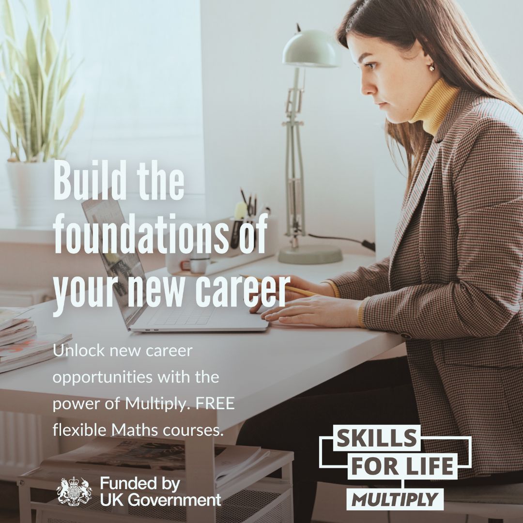 NDC_Reading's tweet image. Access FREE numeracy courses to enhance your skills and add value to your future. Enquire NOW! Visit rdguk.info/Multiply_IIWtq #Multiply #MathsCourse #Mum #ReturnToWork #WorkingMum