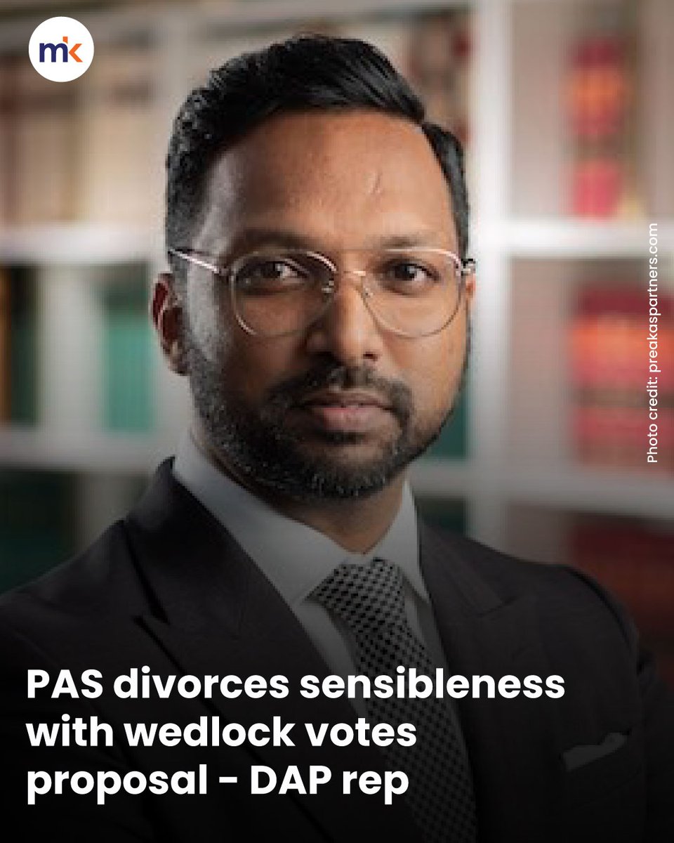 malaysiakini's tweet photo. It is common knowledge that PAS is unable to win the hearts and minds of non-Muslims with its theocratic agenda. But a Selangor PAS Youth leader offered a solution - marriage.

However, this courted brickbats and the latest comes from DAP assemblyperson Preakas Sampunathan, who had some scathing words.

According to him, Selangor PAS Youth secretary Aubidullah Fahim’s proposal was “senseless, shallow and dishonourable”.

Full story: https://t.co/eulYfWO1Iv