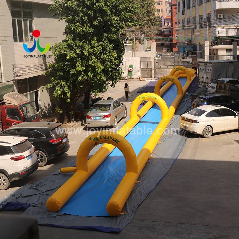 JoyInflatable's tweet image. Oh and one more thing! This is our recommended Commercial Outdoor 40m long lane Inflatable water Slip N Slide with pool! joyinflatable.com/commercial-out… #inflatableslide #inflatablewaterslide