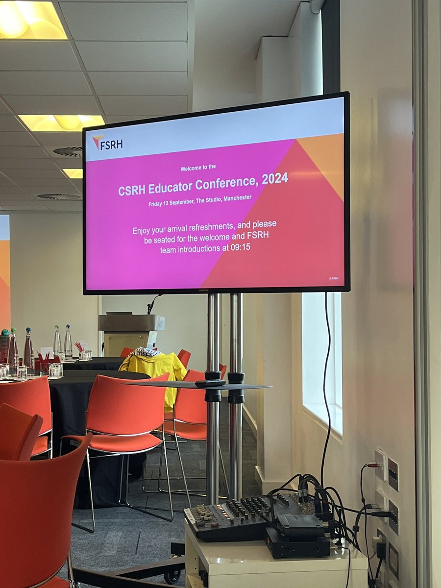 Back in Manchester - this time purely as a delegate for the <a href="/FSRH_UK/">The FSRH</a> educator conference. Some interesting sessions including on neurodiversity to look forward to. #csrh #education #mededucation