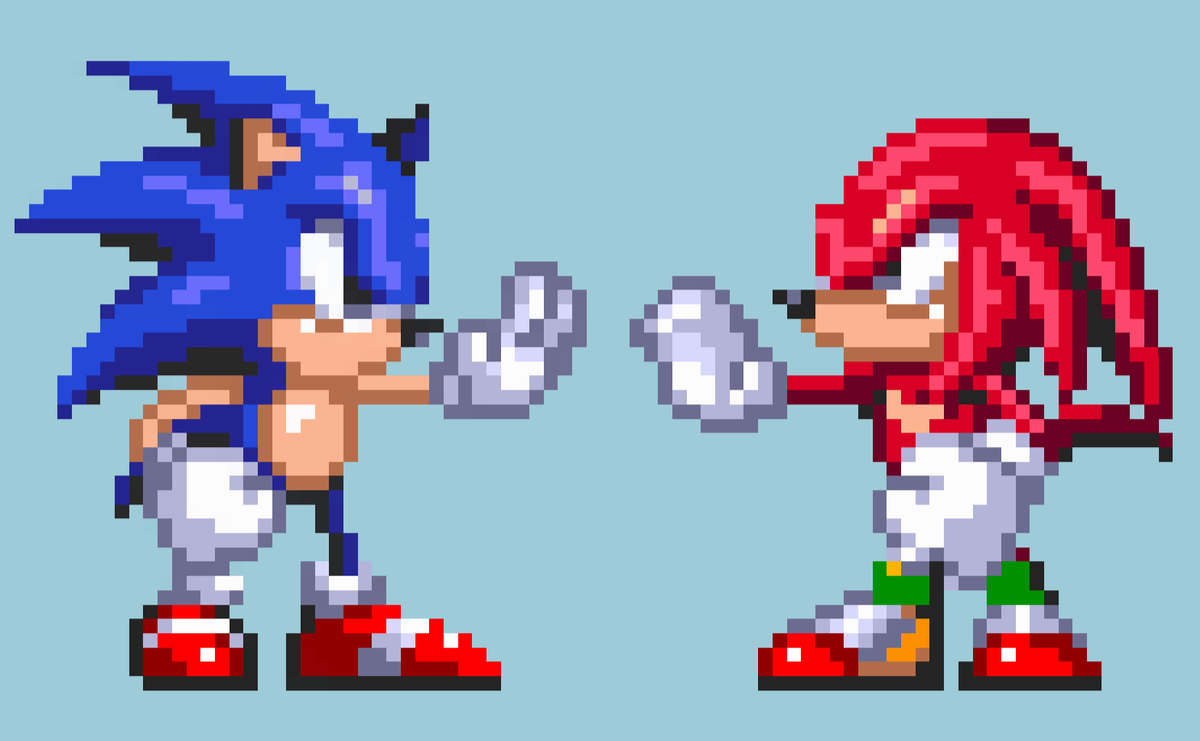 Prototype Knuckles styled Sonic