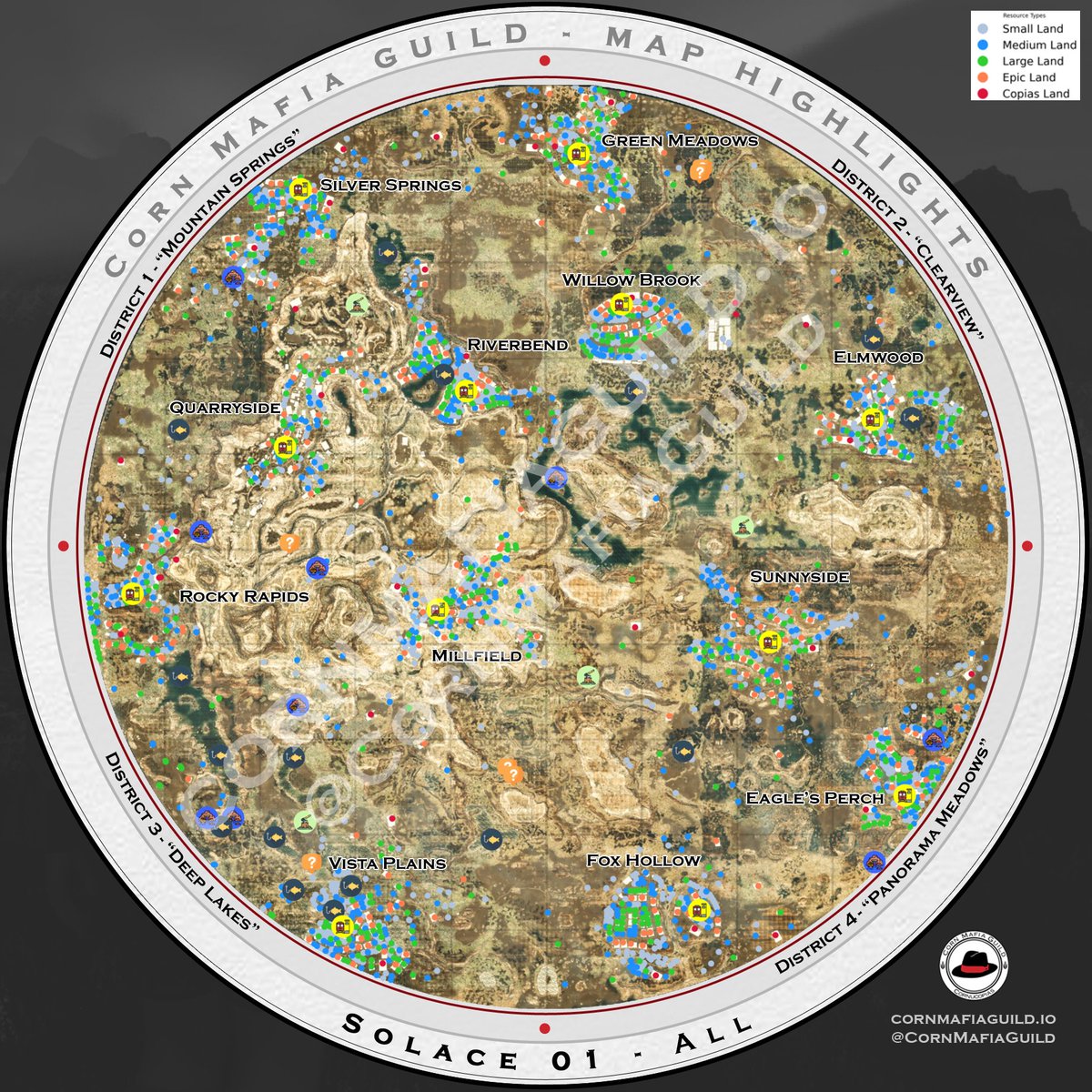 With all the Districts revealed, let's see the full beauty of the Solace 01 Map.

#WeAreTheCorn