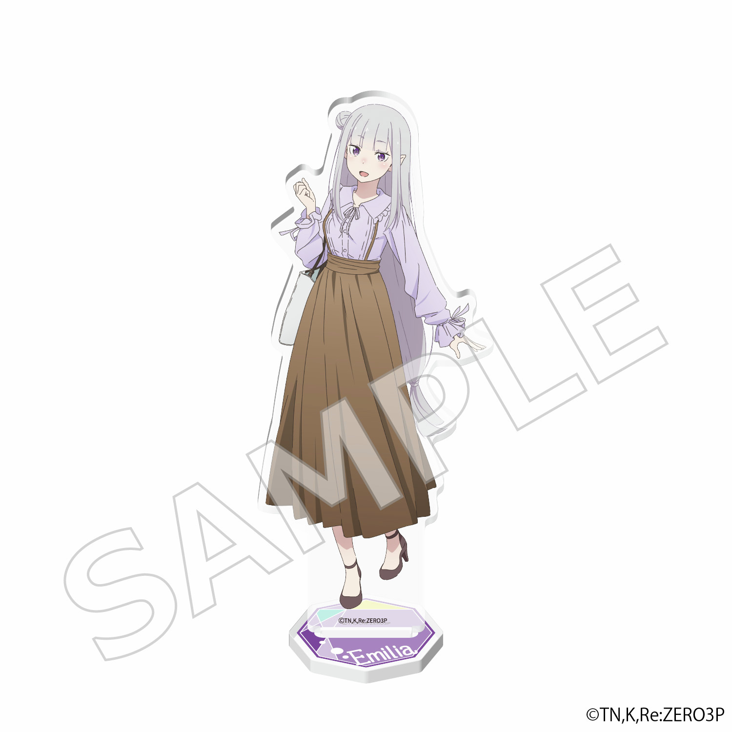 京まふ　リゼロ 全3種アクリルスタンド 缶バッジ　京都旅行ver. 非売品カード Re:ゼロから始める異世界生活」アクリルスタンドフィギュア 京都