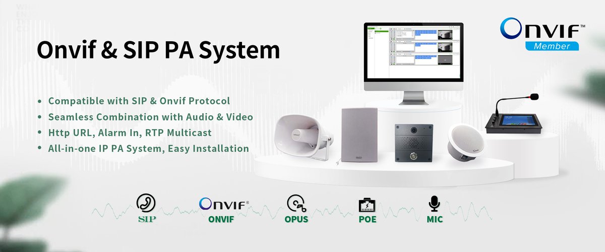 Jeff_PAsolution's tweet image. 😶‍🌫️😶‍🌫️😶‍🌫️
Looking for an #IPspeaker to pair #VMS #NVR for shouting away intruders?  or pair  #IPPhone #PBX for sip call or sip paging?

😁😁😁
#Tonmind- an #ONVIF member and over 10-year manufacturer of #IPPASoftware and #SIP #ONVIF audio devices is your one stop solution provider!