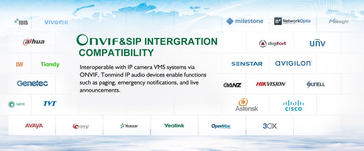 Jeff_PAsolution's tweet image. 😶‍🌫️😶‍🌫️😶‍🌫️
Looking for an #IPspeaker to pair #VMS #NVR for shouting away intruders?  or pair  #IPPhone #PBX for sip call or sip paging?

😁😁😁
#Tonmind- an #ONVIF member and over 10-year manufacturer of #IPPASoftware and #SIP #ONVIF audio devices is your one stop solution provider!