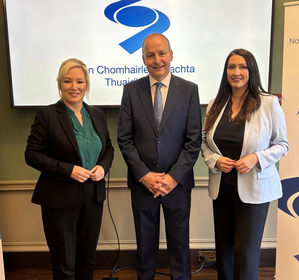 Pleased to welcome First Minister Michelle O’Neill and Deputy FM Emma Little-Pengelly to Dublin Castle for the Institutional North South Ministerial Council.

Looking forward to positive discussions.