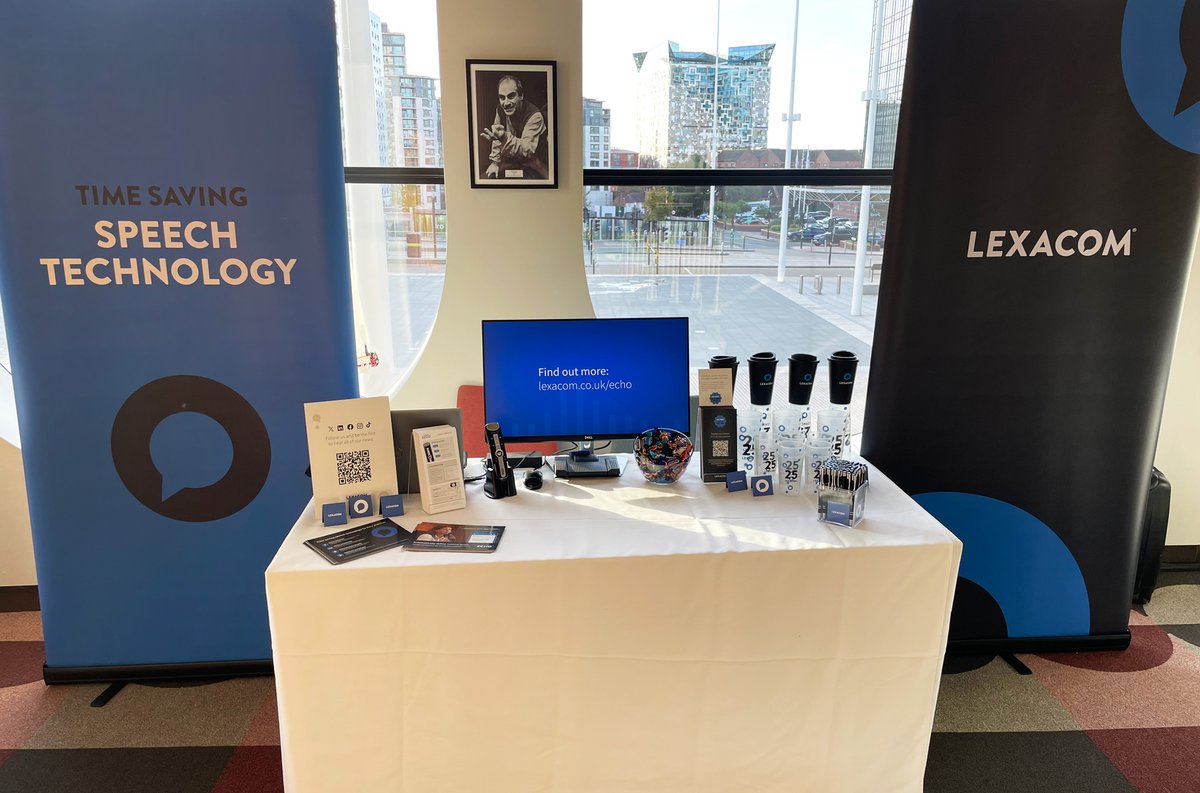 What a view to start the day at the <a href="/emis_nug/">EMIS NUG</a> Annual Conference 2024 here in Birmingham!

We are all set up and looking forward to meeting everyone, so if you're visiting do pop over and say hello.

#nhs #emisnug2024 #healthtech #speechrecognition #workflows