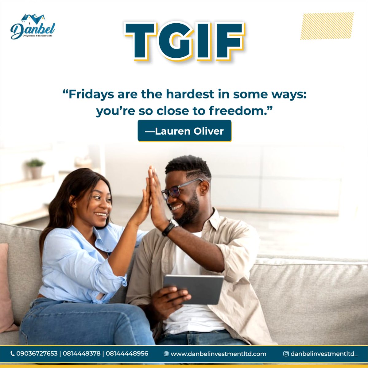 danbelproperty's tweet photo. Cheers to the weekend vibes! Tgif ! https://t.co/LyGoDjGNJt