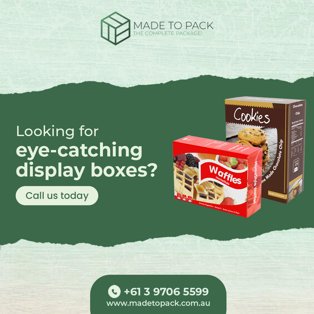 madetopack's tweet image. Need a creative way to showcase your products?

Our #customdisplayboxes are designed to grab attention and boost sales.

Call us today for custom-made solutions that stand out on the shelf!

Visit our website:

madetopack.com.au/services/cardb…

#Personalizedprintedbox #EcommercePackaging