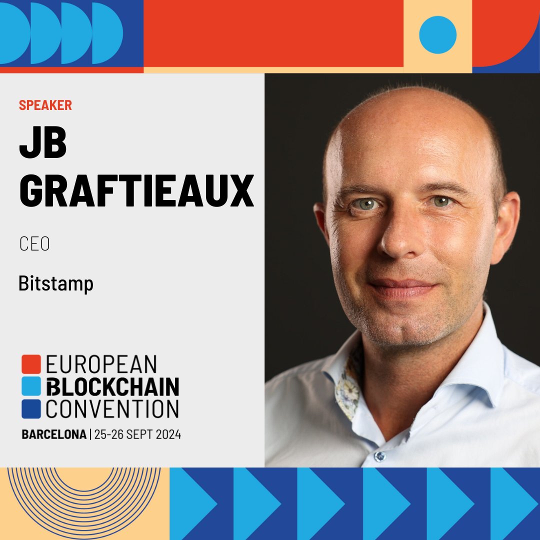 EBlockchainCon's tweet image. Thrilled to introduce @jb_bitstamp, Global CEO at @Bitstamp, as a speaker at the 10th European Blockchain Convention!

JB Graftieaux rejoined Bitstamp in 2021 as Global CEO, bringing extensive fintech and payment experience. He previously served as Executive and Chief Compliance…
