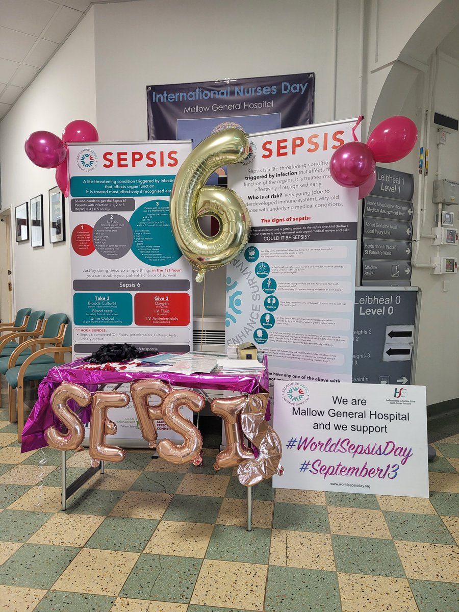 Diana McLernon (@dianamclernon) on Twitter photo #worldsepsisday2024 here in <a href="/HospitalMallow/">Mallow General Hospital</a> ...#recognisesepsis #coulditbesepsis #thinksepsis <a href="/CUH_DPS_team/">Cork Deteriorating Patient Service</a> <a href="/denisemmccarthy/">Denise McCarthy</a> @sh #worldsepsisday2024 here in <a href="/HospitalMallow/">Mallow General Hospital</a> ...#recognisesepsis #coulditbesepsis #thinksepsis <a href="/CUH_DPS_team/">Cork Deteriorating Patient Service</a> <a href="/denisemmccarthy/">Denise McCarthy</a> @sh