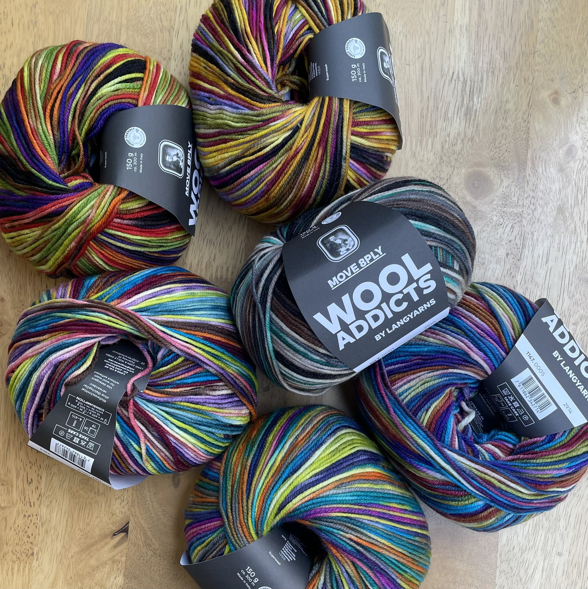 MOVE 8-Ply Wool Addicts Lang yarns Move Wool Addicts 毛糸