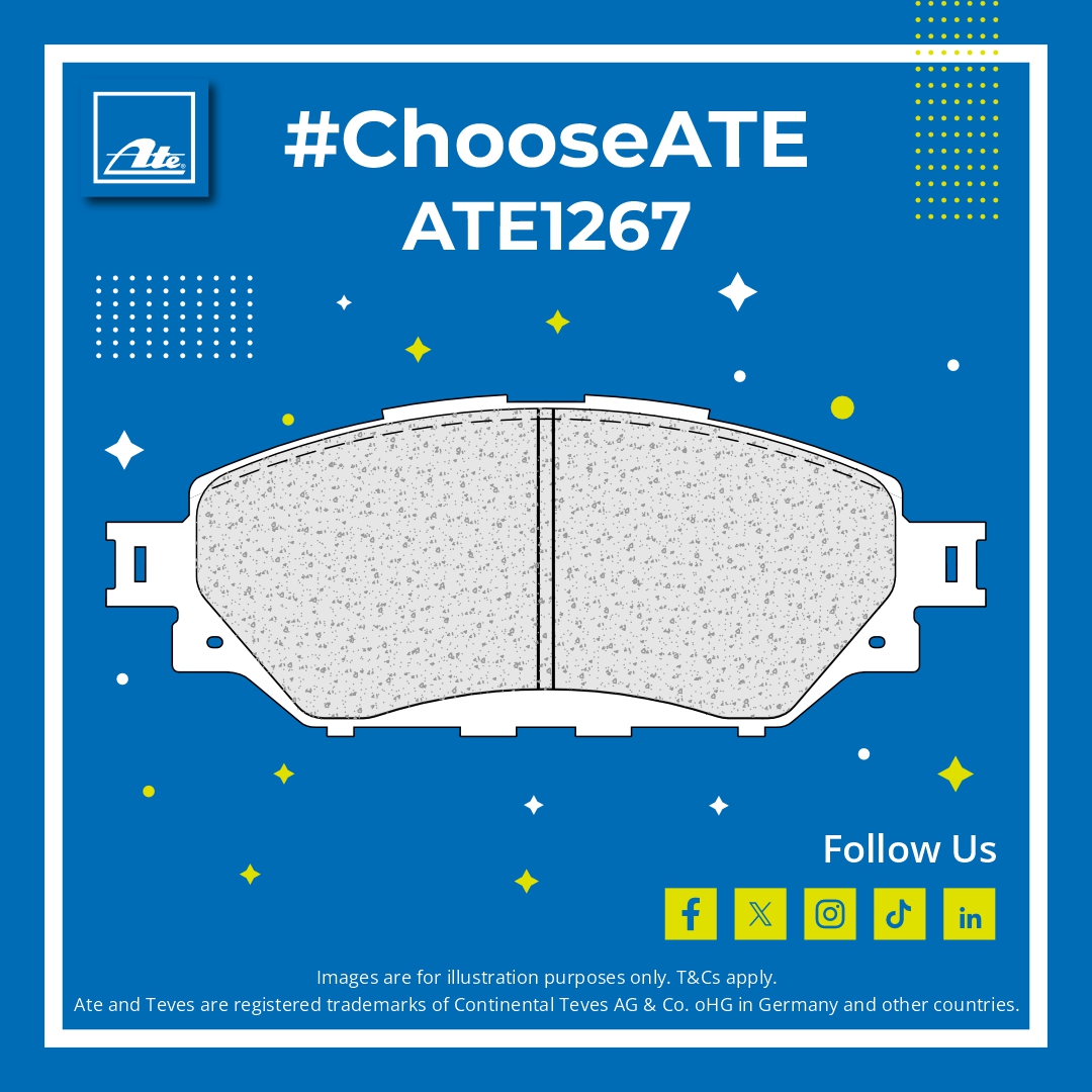 AteBrakes's tweet photo. Ensure the best for your Toyota Hilux with ATE1267 brake pads, designed to deliver superior performance and reliability for models from 2015 onwards.  #ChooseATE to keep your vehicle running at its best.

Find out more about ATE1267 brake pads at https://t.co/7kBT7I81YV

#Toyota https://t.co/9SZQiuNtmP