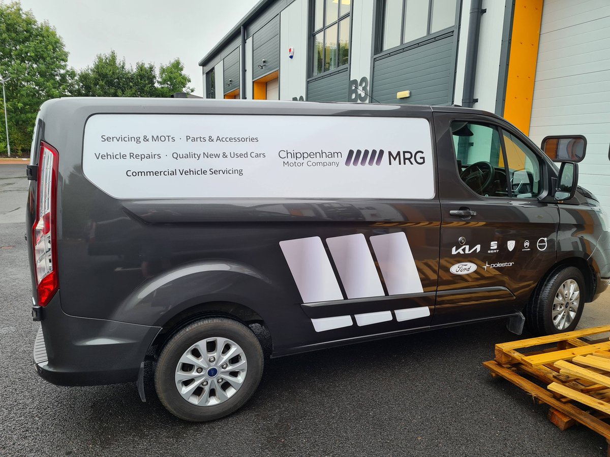 Another vehicle completed for Chippenham Motor Company. Panel van printed and fitted with #drytac polar air vinyl and printed with eco HP Latex inks 

#signage #signs #branding #graphics #nettl
