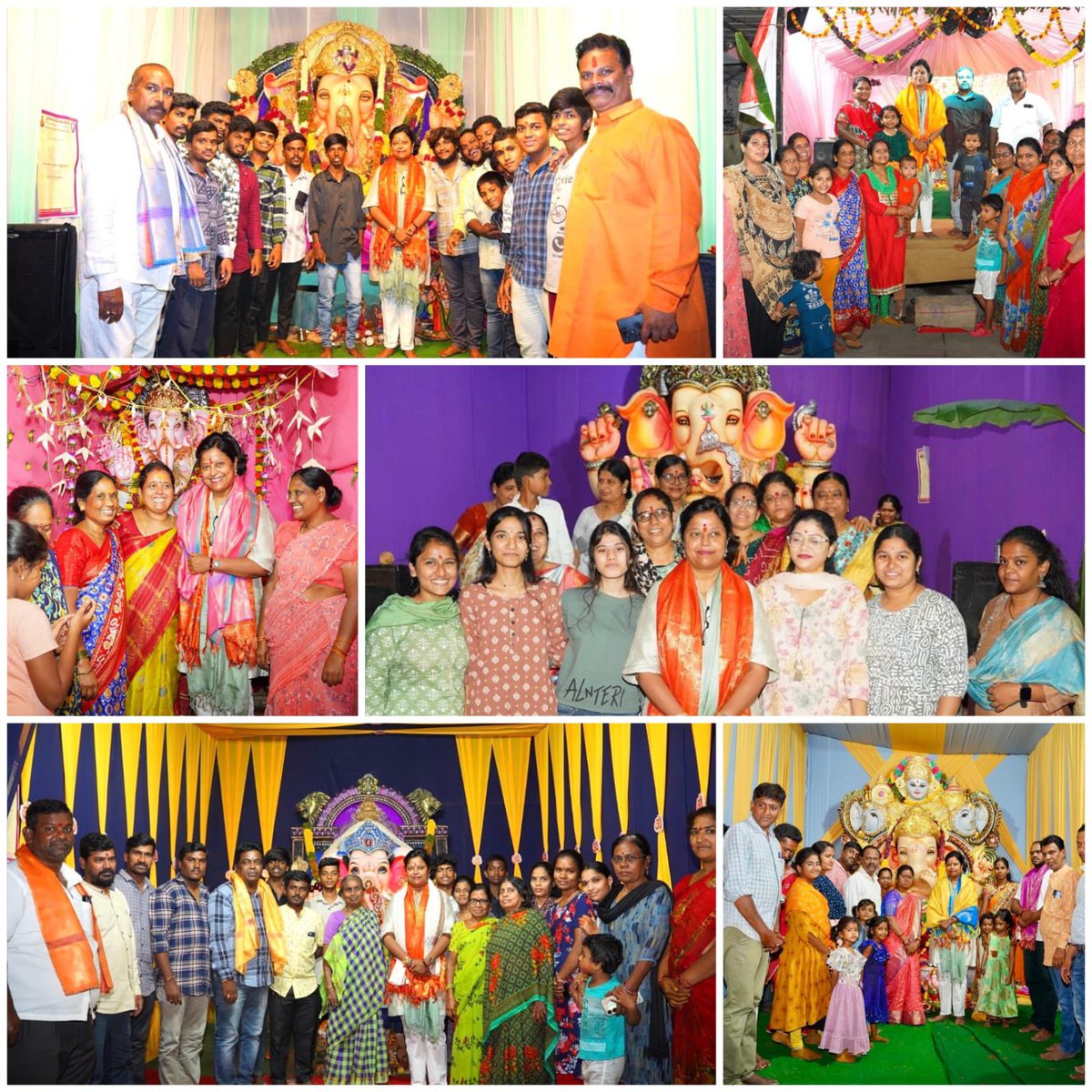 KotaNeelima's tweet image. Jai Shri Ganesh Bhagwan ki Jai. 
32 pandal darshans, ending at 12.15 am at night in just one division of Bansilalpet. Sanathnagar constituency rocks at celebrating #GaneshFestival.

I am always overwhelmed by the love and affection of people of #Sanathnagar constituency.🙏🏼