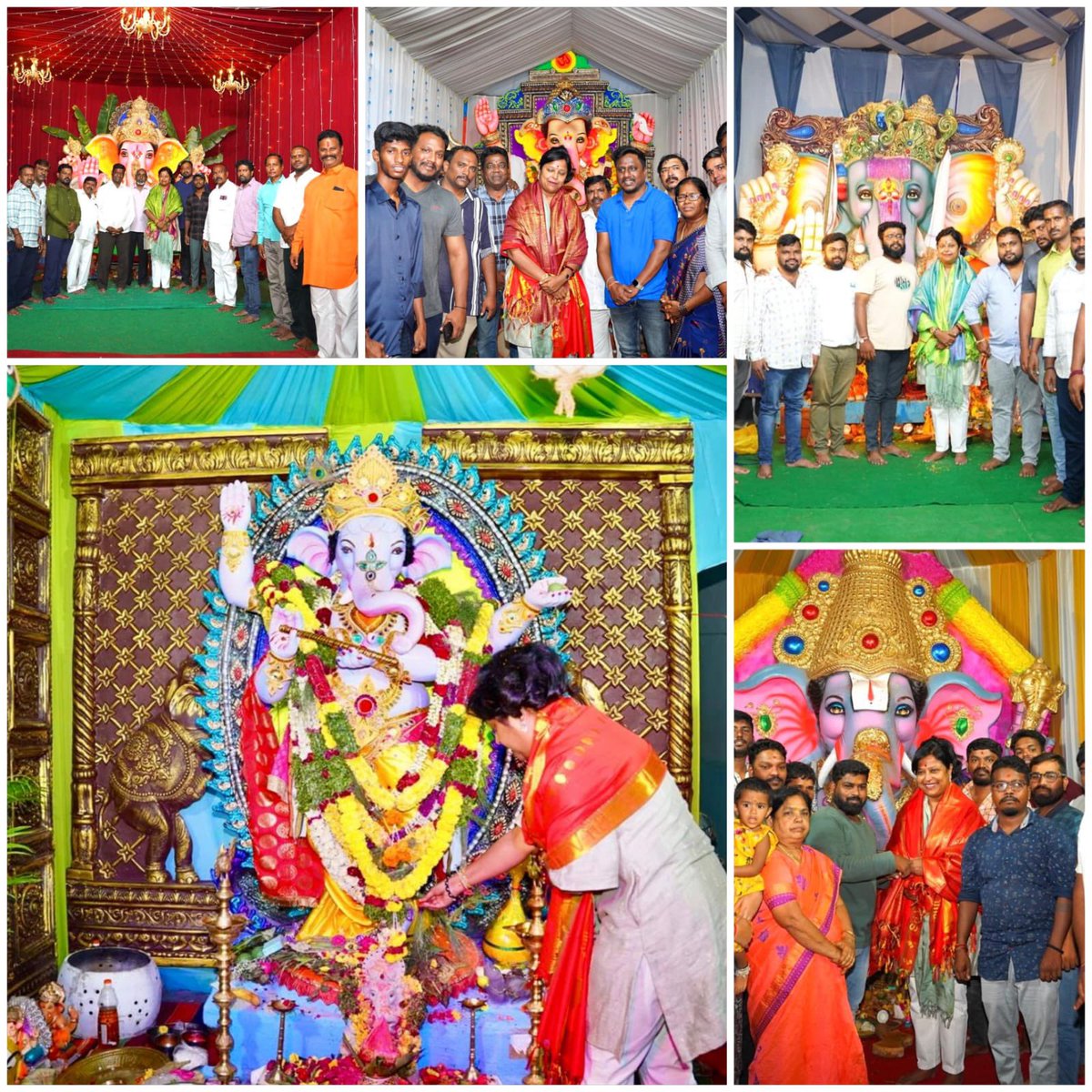 KotaNeelima's tweet image. Jai Shri Ganesh Bhagwan ki Jai. 
32 pandal darshans, ending at 12.15 am at night in just one division of Bansilalpet. Sanathnagar constituency rocks at celebrating #GaneshFestival.

I am always overwhelmed by the love and affection of people of #Sanathnagar constituency.🙏🏼