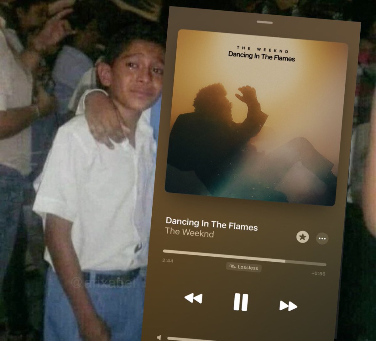 I CANT WAIT TO SEE YOUR FACE
CRASH WHEN WE’RE SWITCHING LANES
MY LOVES BEYOND THE PAIN
BUT IF I MISS THE BRAKE
…..
WE’RE DANCING IN THE FLAMES