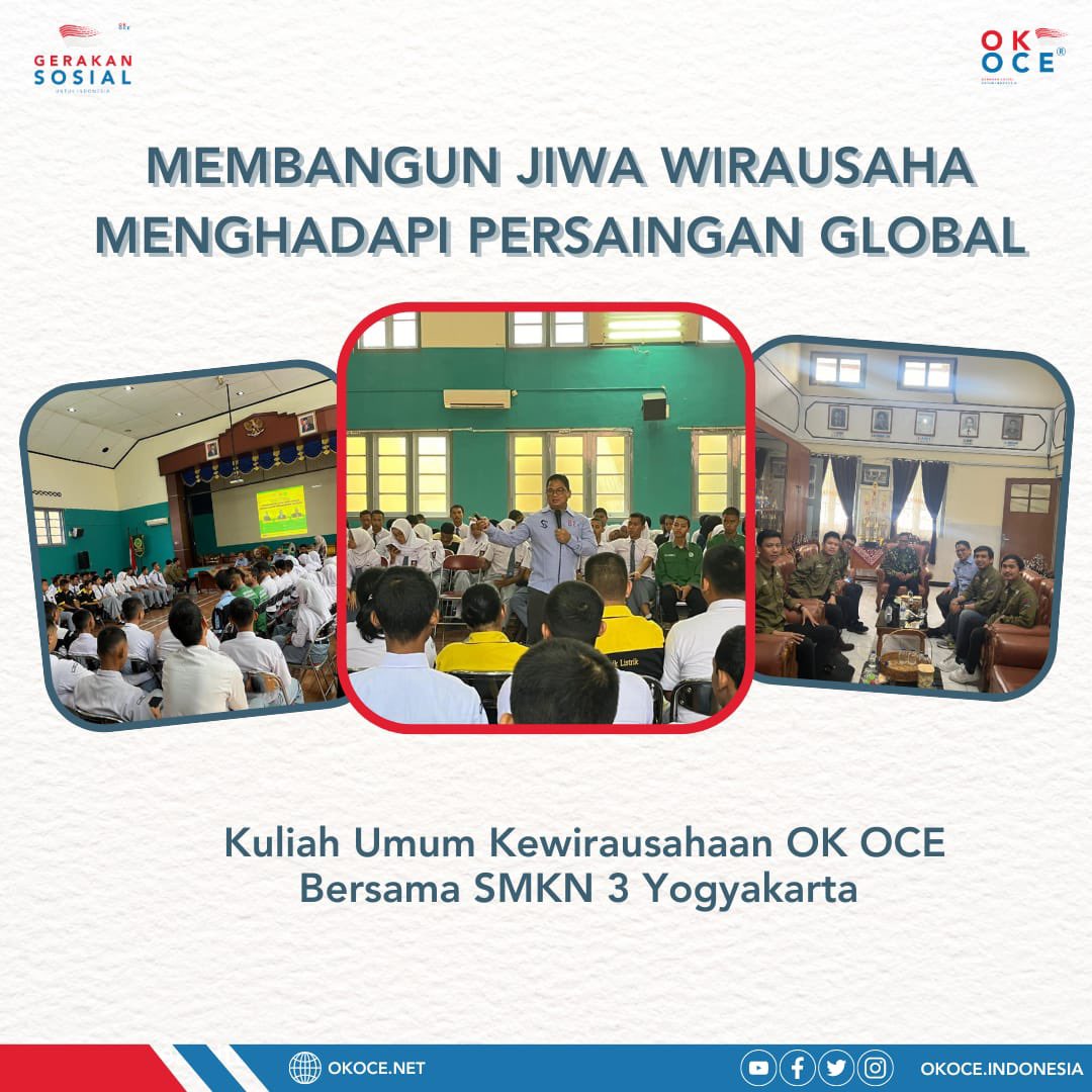 okoceindonesia's tweet photo. #OKOCE #Kewirausahaan #UMKM #SMK https://t.co/xddJx4mtcz