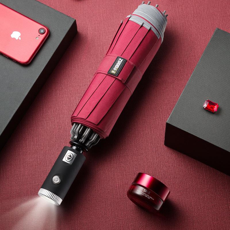 UnicunShop's tweet photo. Rainy days got you down? ☔️ This collapsible umbrella has a built-in flashlight to light up your way!  🔦 Stay dry &amp; safe with our innovative umbrella! https://t.co/BEREttx50H #umbrellalove #rainydayessentials #flashlightumbrella https://t.co/F5LLGqPvKz