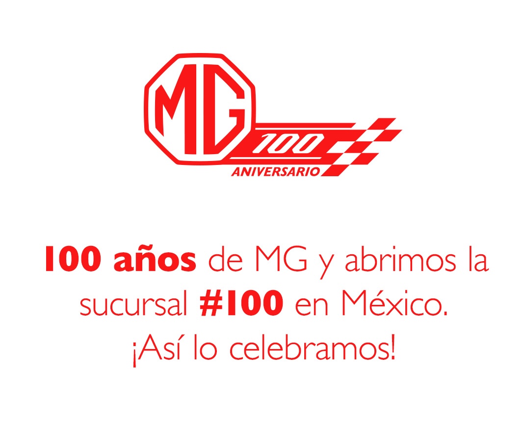 MGMotorMx's tweet photo. Este año no solo festejamos 🎊🎉 los 100 años de MG, también la apertura de nuestra sucursal #100 en México. ¿Qué esperas para irla a conocer?  #MG González Gallo. Ubicada en Calzada Jesús González Gallo #1977, Colonia Atlas, GDL, Jalisco. #MG #EnjoyAlways https://t.co/neek8XTsun