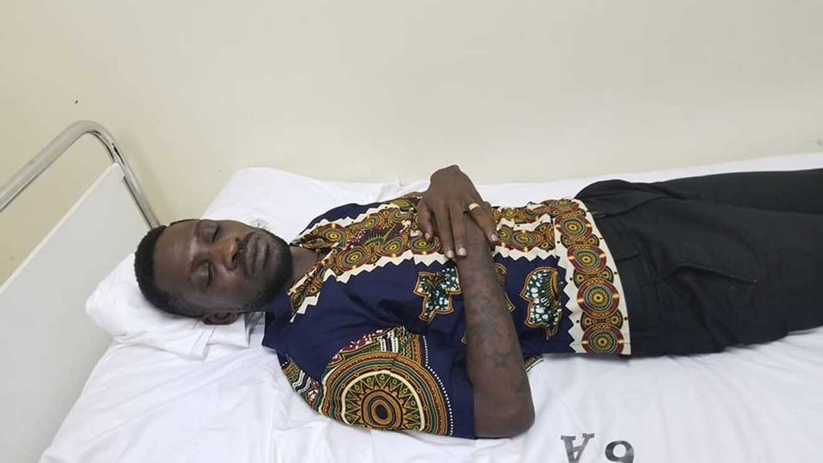 AkelloJM's tweet photo. Breaking News!!!!!

I've been informed by @eddie_mutwe and @JoelSsenyonyi that @HEBobiwine is in critical condition, and they are preparing to airlift him to Aga Khan Hospital in Nairobi. If they don't, he might not make it.

@BigEyeUG @SpireJim @AhmedKayiira @FredShaka @SeraTheActivist