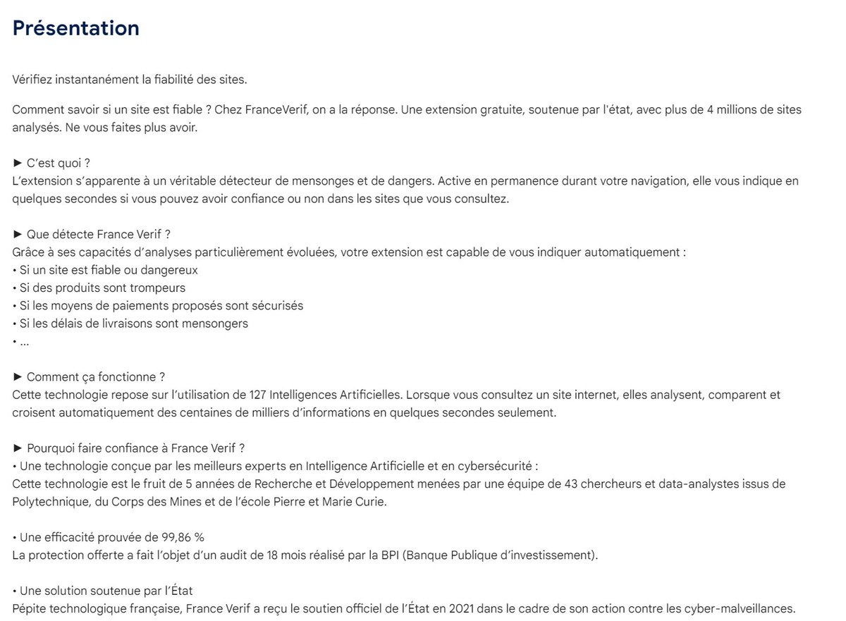 RadisIrradie's tweet image. 🛑Je dois vous le dire, c'est important.
Il y a peu, j'ai reçu une proposition de partenariat pour travailler avec "France Verif", un outil censé indiquer si un site est fiable ou non.

Je viens tout juste de tester l'outil sur un site de contrefaçon qui vend des maillots de…