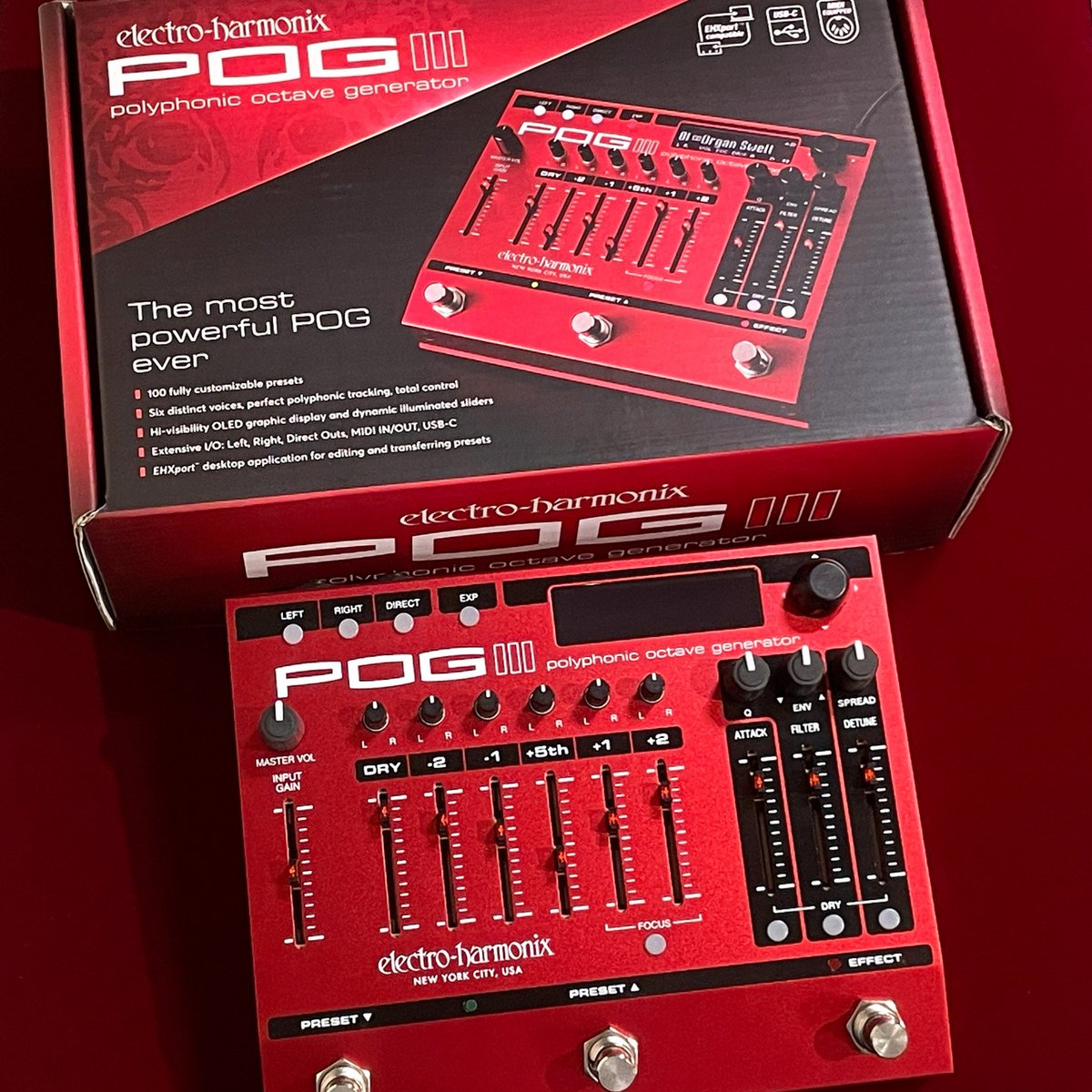 ROCKINN_namba's tweet photo. 【#ロックイン難波】新着入荷!注目の新製品「#ElectroHarmonix」の"#POG3"が到着!人気のPOGシリーズ第三世代です。ディスプレイを備えた洗練されたデザイン&機能、6つの独立��イスを備えたシリーズ最強のPOG!ぜひお���しください★ @digimartnet https://t.co/WNJzm8oB2d #楽器検索デジマート #EHX https://t.co/ckC9YtVM2E