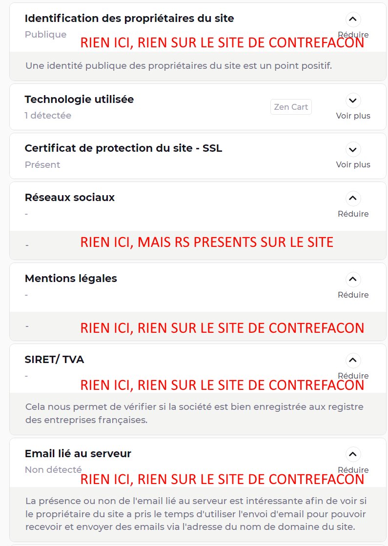 RadisIrradie's tweet image. 🛑Je dois vous le dire, c'est important.
Il y a peu, j'ai reçu une proposition de partenariat pour travailler avec "France Verif", un outil censé indiquer si un site est fiable ou non.

Je viens tout juste de tester l'outil sur un site de contrefaçon qui vend des maillots de…