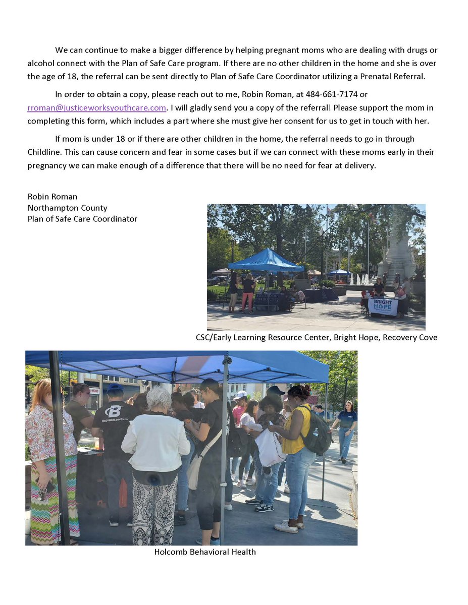 JusticeWorksFOS's tweet image. 📢 Newsletter from Plan of Safe Care (POSC)! 📢
This is your go-to source for updates, insights, and highlights. Our September issue is below!
#POSCNewsletter #stayinformed #newsletter  #WhateverItTakes #planofsafecare