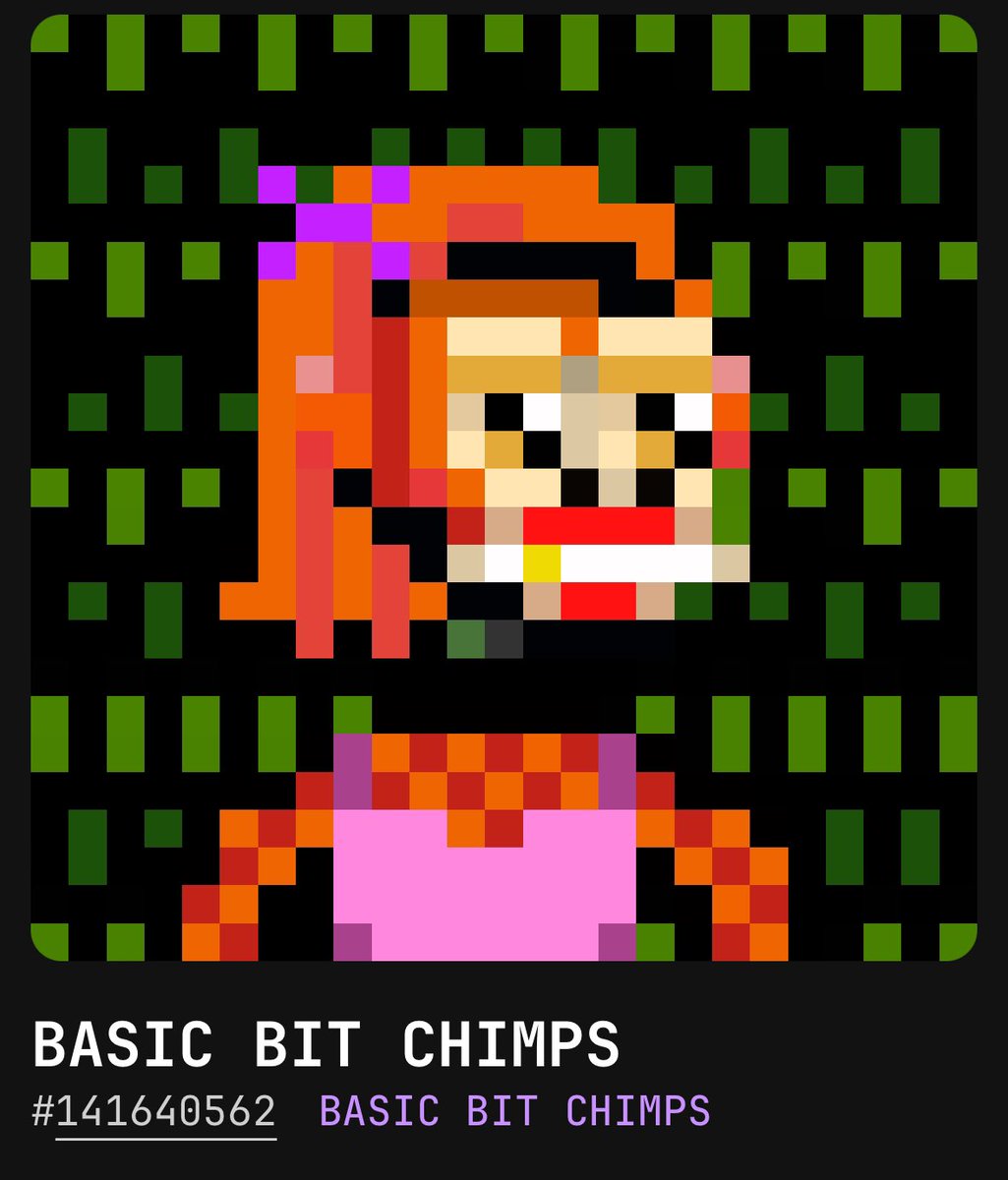 BASICBIT_CHIMPS's tweet photo. ๐จ HOLDER GIVEAWAY ๐จ
This chimpette is the #2 RANKED piece in the collection ๐
Must be a holder of 2 CHIMPS to enter
Like / RT / Tag 3 - 24hours
#SENDCHIMPS #doge #doginals https://t.co/3EogHXsizk