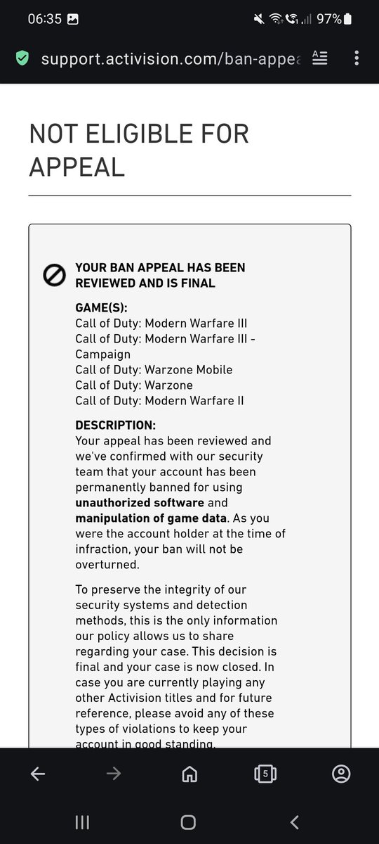 FIAM0NSTRs's tweet photo. @Activision @ATVIAssist Ich wurde während der Open Beta von dem neuen CoD 6 gebannt. Aus Gründen die ich mir selbst nicht erklären kann. Ich besitze diese Spiele nicht mal und CoD 6 war das erste was ich je gespielt habe!

Das kann doch nicht richtig sein? https://t.co/nxixcOseJ9