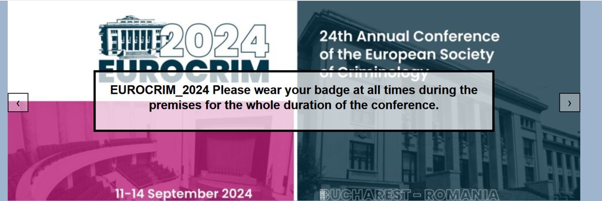 European Society of Criminology (@esc_eurocrim) on Twitter photo  European Society of Criminology (@esc_eurocrim) on Twitter photo
