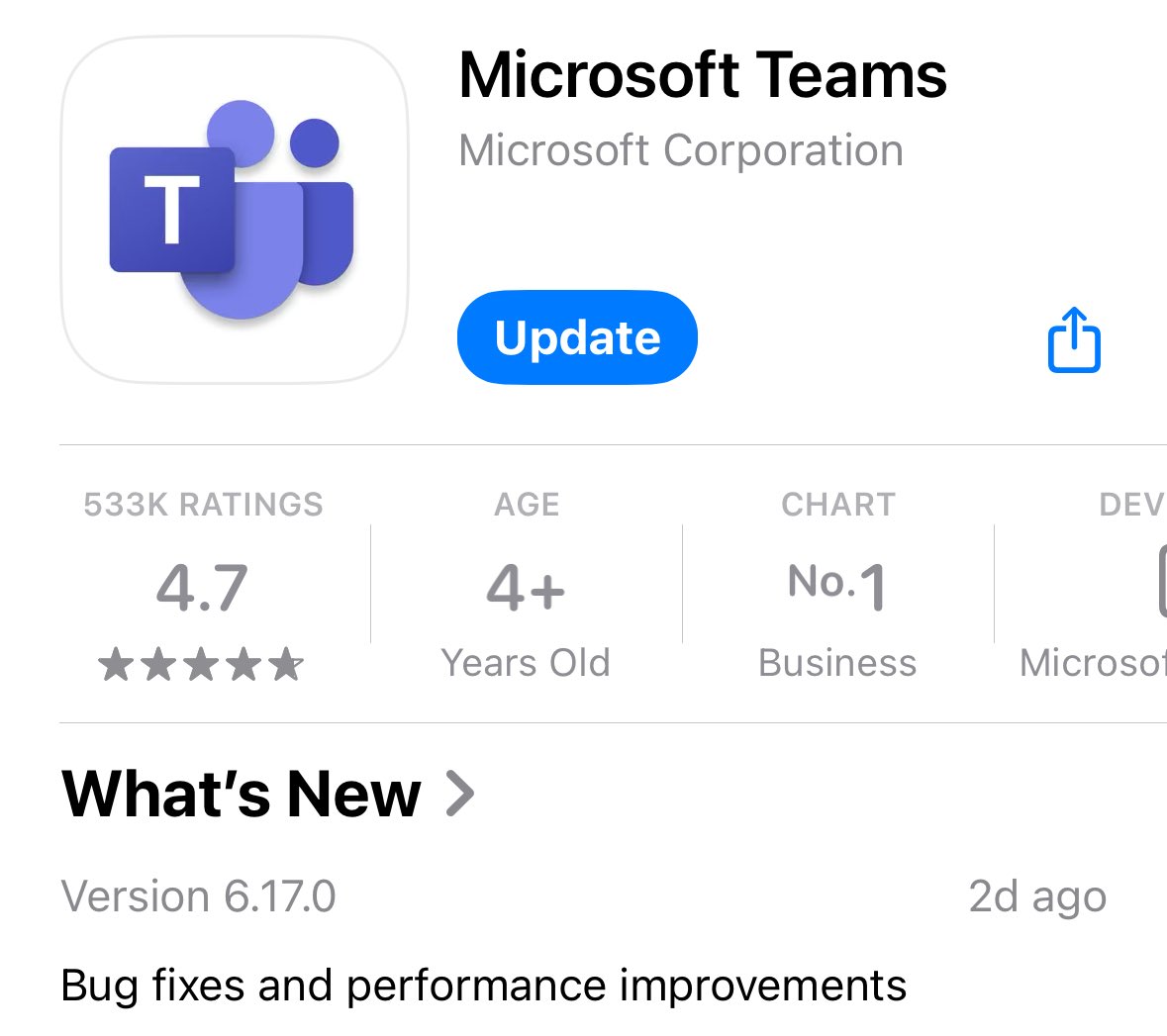 We’ve got another #MicrosoftTeams on #iOS update with bug fixes and performance improvements.
#HappyUpdating