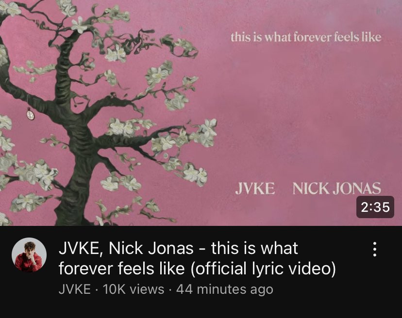 jonas brothers news on X: “JVKE, Nick Jonas - this is what forever