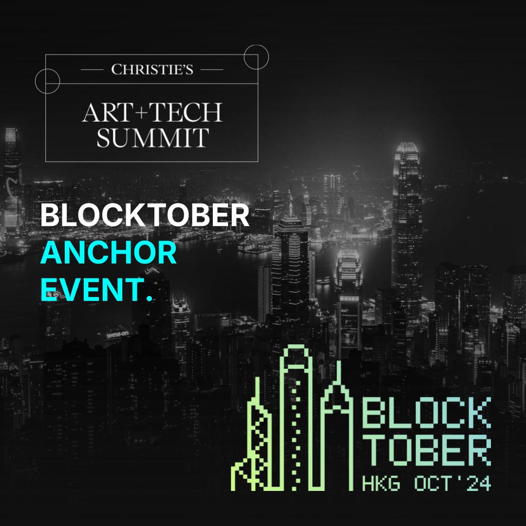 Blocktober (@blocktoberhk) on Twitter photo 🔥Focus On! 🔥
We proudly present our anchor partner <a href="/ChristiesInc/">Christie's</a> 's at #BLOCKTOBER24!
Get ready for <a href="/ChristiesInc/">Christie's</a> 's one-day conference returning to Hong Kong in October bringing together artists, technologists, academics, regulators, and industry leaders to speak dialogue 🔥Focus On! 🔥
We proudly present our anchor partner <a href="/ChristiesInc/">Christie's</a> 's at #BLOCKTOBER24!
Get ready for <a href="/ChristiesInc/">Christie's</a> 's one-day conference returning to Hong Kong in October bringing together artists, technologists, academics, regulators, and industry leaders to speak dialogue