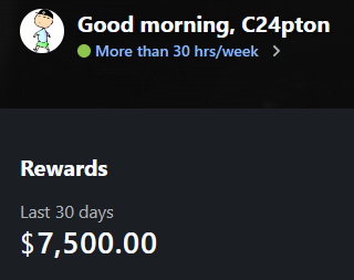 This month I earned $7,500 bounty and reached the 28th rank of P1 Warrior in <a href="/Bugcrowd/">bugcrowd</a> , Only with 7 hours of work per day.
#BugBounty