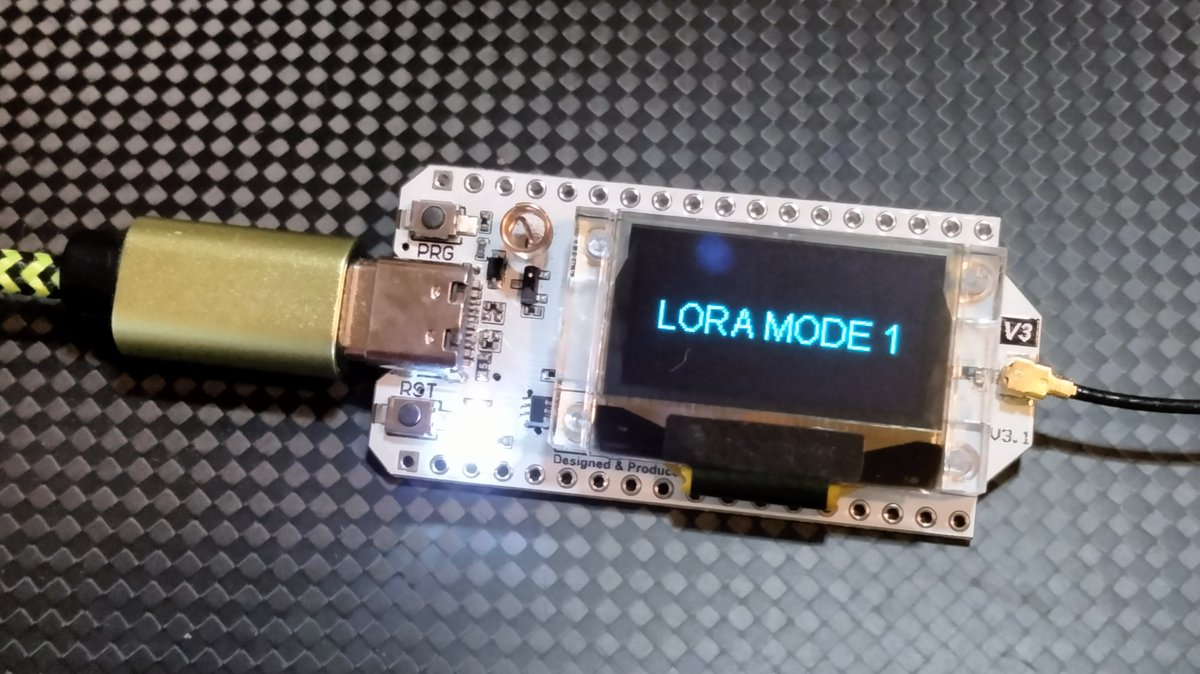 Cynosure_X_Gab's tweet photo. What is LORA MODE 1? https://t.co/8GIjeENuTU #IoT #technology #Heltec #radio #GearHack https://t.co/eWdGbssvZ5