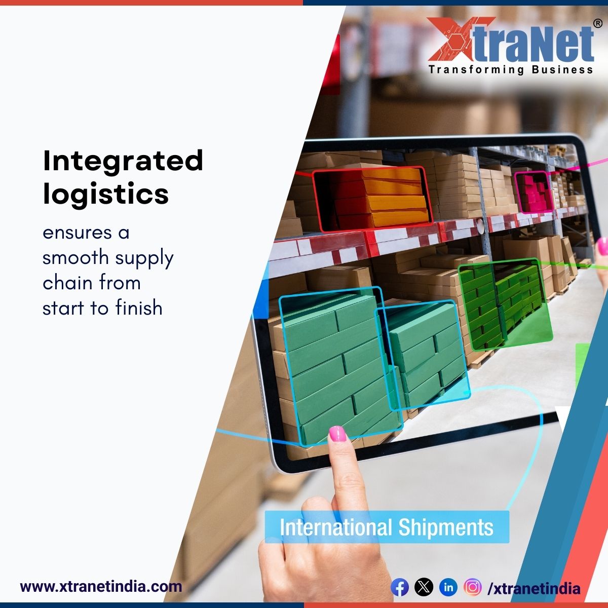 xtranetindia's tweet photo. Logistics is evolving—digital transformation is driving efficiency across the supply chain. Transform your logistics operations with XtraNet’s innovative solutions!
#xtranet #xtranettechnology #bhopal #xtranetindia #synergy #synergyplatform #logistics #digitaltransformation https://t.co/9amvd0Vyzf