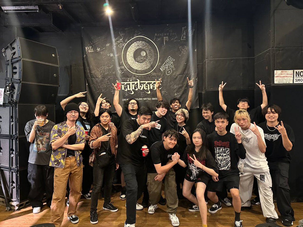 Shibuya Cyclone you guys were amazing! We're doing our last show tonight at NINE SPICES SHINJUKU!