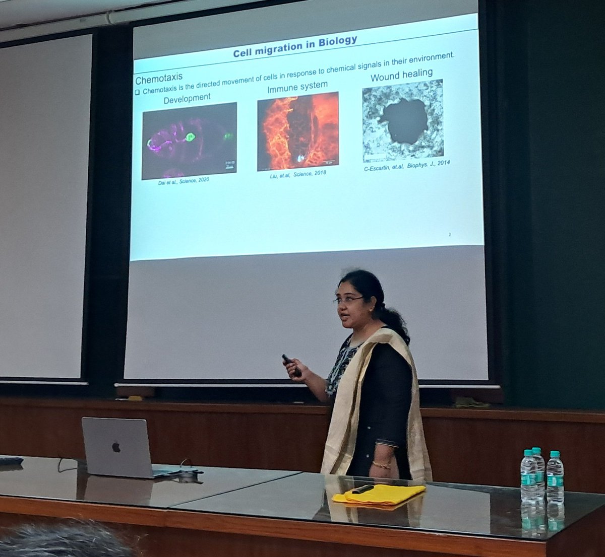 DBS TIFR (@tifr_bio) on Twitter photo Strategies for chemotaxis & cell migration in prokaryotic & eukaryotic cells. <a href="/Richa_IITM/">Richa Karmakar</a> <a href="/iitmadras/">IIT Madras</a> in #DBSAT2024 <a href="/TIFRScience/">Tata Institute of Fundamental Research</a> Strategies for chemotaxis & cell migration in prokaryotic & eukaryotic cells. <a href="/Richa_IITM/">Richa Karmakar</a> <a href="/iitmadras/">IIT Madras</a> in #DBSAT2024 <a href="/TIFRScience/">Tata Institute of Fundamental Research</a>