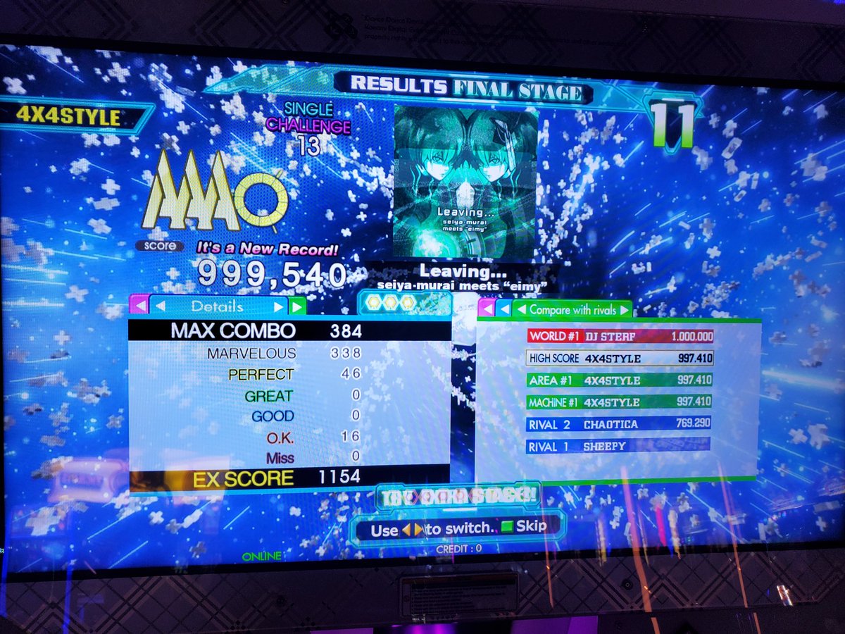 PEPPEPDDR's tweet image. Played 12 hours straight since noon and still did not walk out like a star 😪