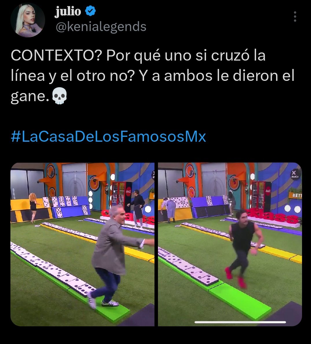 blackdahll's tweet photo. Arath necesito que te pongas trucha y expongas a producción si hacen la gatada de dársela antes de cruzar la línea👏👏👏👏 #LaCasaDeLosFamososMex #LaCasaDeLosFamososMx  #LCDLMX2 #LaCasaDeLosFsmososMx https://t.co/U3Ji6ojUCN