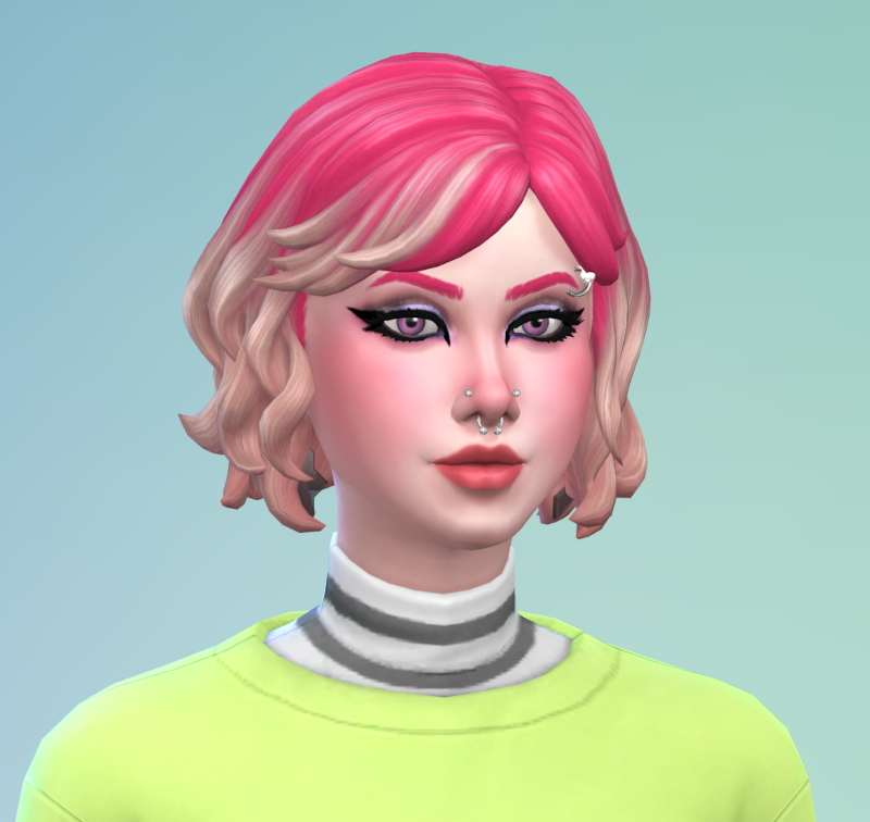 CanaryChirp's tweet photo. @_FakeGamerGirl Put together my werewolf e-girl for the CAS challenge. Her e-girlness fully extends to her werewolf form. #FGGCAS https://t.co/NuBs20Djwo