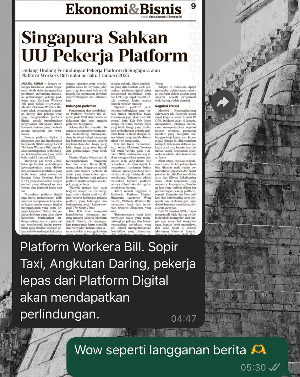 Chat suami pada umumnya di pagi hari: good morning… 

Chat suami hamba: