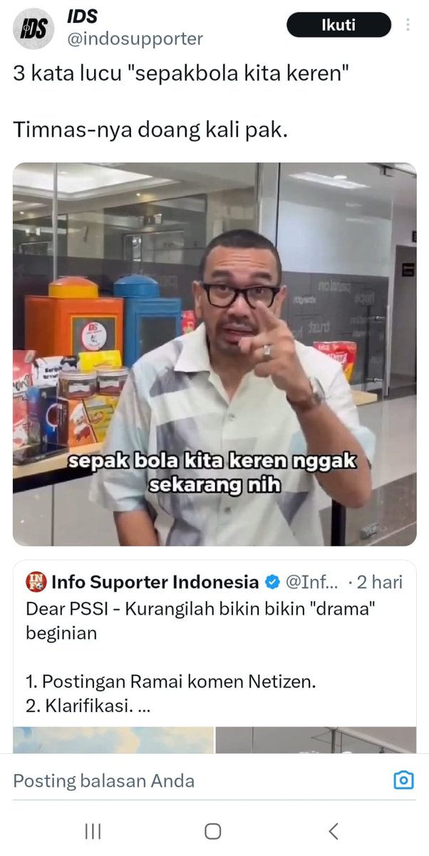 elpanjullo's tweet photo. Duaar! Nah aye enek bats lihat penjilat cing @erickthohir yang bernama Arya Sinulingga... Untungnye fanbase Timnas Indonesia bersikap kritis terhadap penjilat Arya Sinulingga... Mestinye jadi introspeksi Cing Erto!!!
@kutang_bolong 
@GustiMberkahi 
@NalarPolitik_ 
@PaltiWest2024 https://t.co/lyi66hImaG
