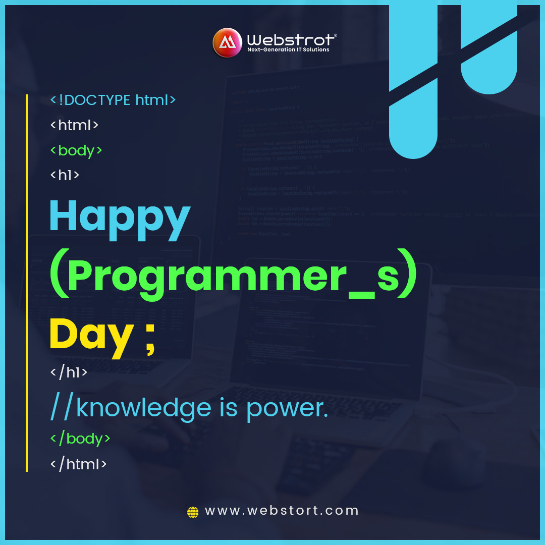 webstrot's tweet image. Happy Programmers' Day to the brilliant minds shaping the future of technology!
#HappyProgrammersDay #ProgrammersDay2024 #webdevelopment #digitalmarketing #itcompany #itcomapnydewas #globalitcompany #nextgenerationitsolutions #itservices #webstrot