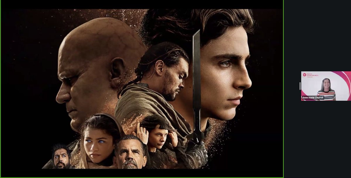 .<a href="/charrett/">Charlotte Perez</a>'s keynote is underway, exploring the parallels between the strategies of characters in the movie Dune and emergent testing approaches.

#AppiumConf #DuneMovie #TestAutomation