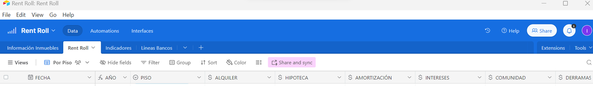 ¿Como gestiono todos los alquileres?

Excel deja mucho que desear

Utilizo Airtable 

Funciona 'como un excel' pero con mas funciones : permite adjuntar ficheros, automatizar tareas, colaborar, mandar emails, visualizar en calendario…  

Como lo estructuramos: 

Tabla 1 –