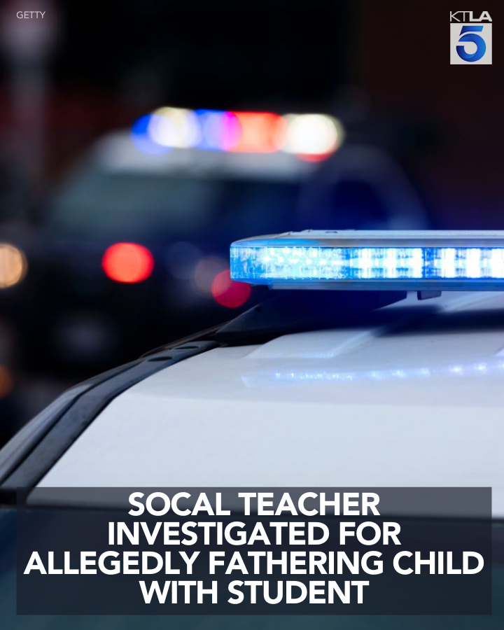 KTLA's tweet photo. A Southern California teacher is under investigation after he allegedly fathered a child with one of his students.
Details: https://t.co/gdCCCreLMM https://t.co/g1JM5vebS4